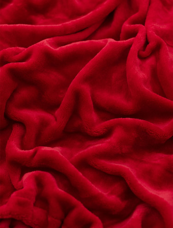 Prostěradlo mikroplyš 160 × 200 cm – tmavě červené