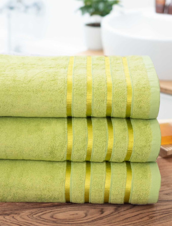Bambusový ručník 50 × 100 cm - Noemi limetkový