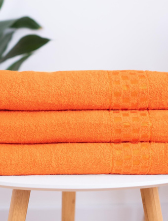 Froté ručník 50 × 100 cm - Paolo oranžový