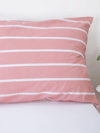 Bavlněný povlak na polštář 70 × 90 cm – Kamala růžové