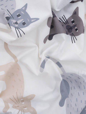 Bavlnené obliečky Renforcé – Mačičky