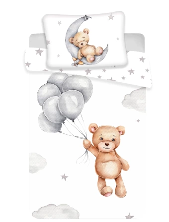 Bavlnené obliečky do postieľky – Medvedík 02 baby