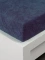 Froté prostěradlo 220 × 200 cm Exclusive – tmavě modré