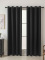 Blackout závěsy Elias černá – 140 × 180 cm (2 ks) - kroužky